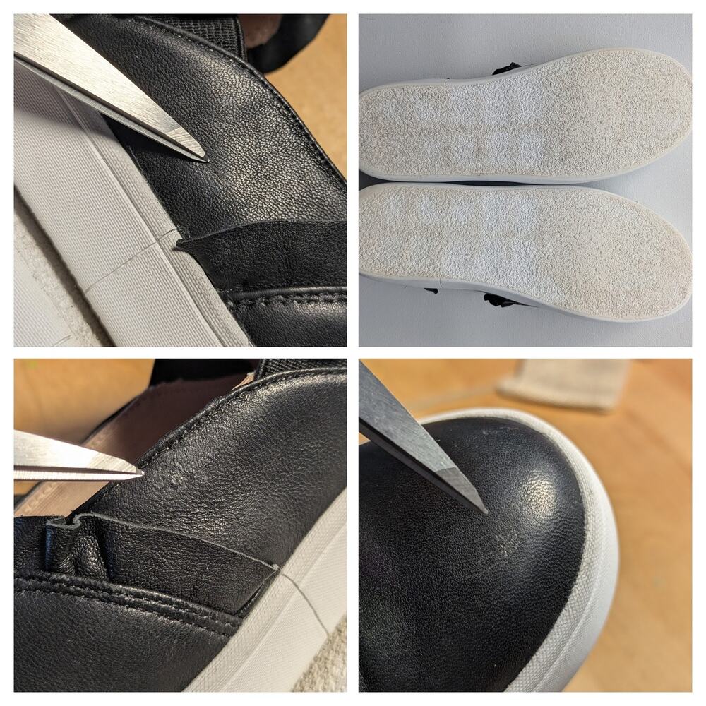 Kate Spade New York Lillie Leather Slip On Tennis Shoe / Loafer, Ruffle Detail - Picture 7 of 16